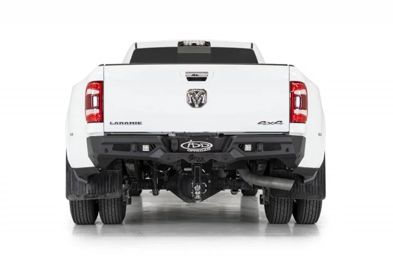 Addictive Desert Designs 19-20 Ram 2500/3500 Bomber HD Rear Bumper w/ Sensor Mounts - Back View