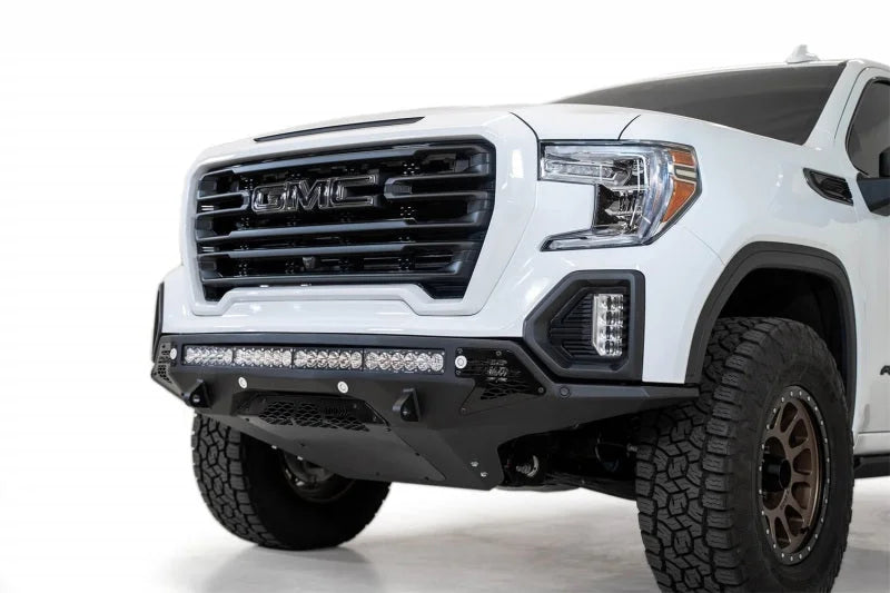 Addictive Desert Designs 19-21 GMC Sierra 1500 Stealth Fighter Front Bumper - Side View