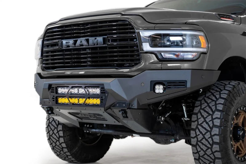 Addictive Desert Designs 19-21 Ram 2500/3500 Bomber Front Bumper - Side View