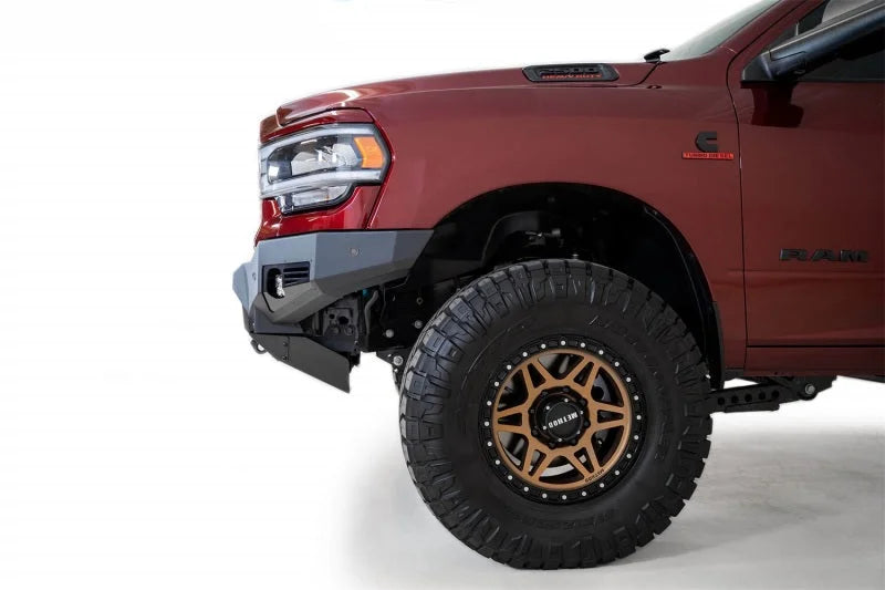 Addictive Desert Designs 19-21 Ram 2500/3500 Bomber Front Bumper - Back View