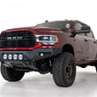 Load image into Gallery viewer, Addictive Desert Designs 19-21 Ram 2500/3500 Bomber Front Bumper (Rigid) - Installation View