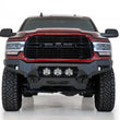 Load image into Gallery viewer, Addictive Desert Designs 19-21 Ram 2500/3500 Bomber HD Front Bumper (Baja Designs LP6 Mounts) - Side View