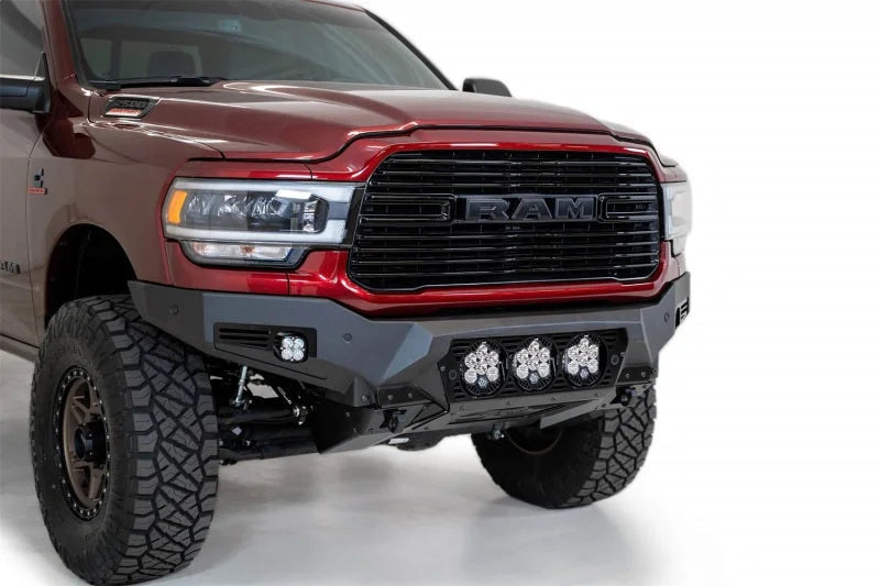Addictive Desert Designs 19-21 Ram 2500/3500 Bomber HD Front Bumper (Baja Designs LP6 Mounts) - Back View