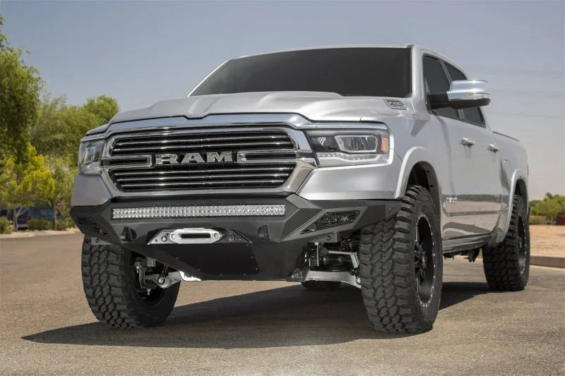 Addictive Desert Designs 19 Ram 1500 Stealth Fighter Front Bumper w/ Winch Mount & Sensor Cut Outs - Main Product View