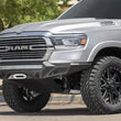 Load image into Gallery viewer, Addictive Desert Designs 19 Ram 1500 Stealth Fighter Front Bumper w/ Winch Mount &amp; Sensor Cut Outs - Side View