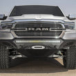 Load image into Gallery viewer, Addictive Desert Designs 19 Ram 1500 Stealth Fighter Front Bumper w/ Winch Mount &amp; Sensor Cut Outs - Back View