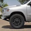 Load image into Gallery viewer, Addictive Desert Designs 19 Ram 1500 Stealth Fighter Front Bumper w/ Winch Mount &amp; Sensor Cut Outs - Installation View