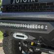Load image into Gallery viewer, Addictive Desert Designs 2014+ Toyota Tundra Stealth Fighter Front Bumper w/Winch Mount &amp; Sensors - Back View