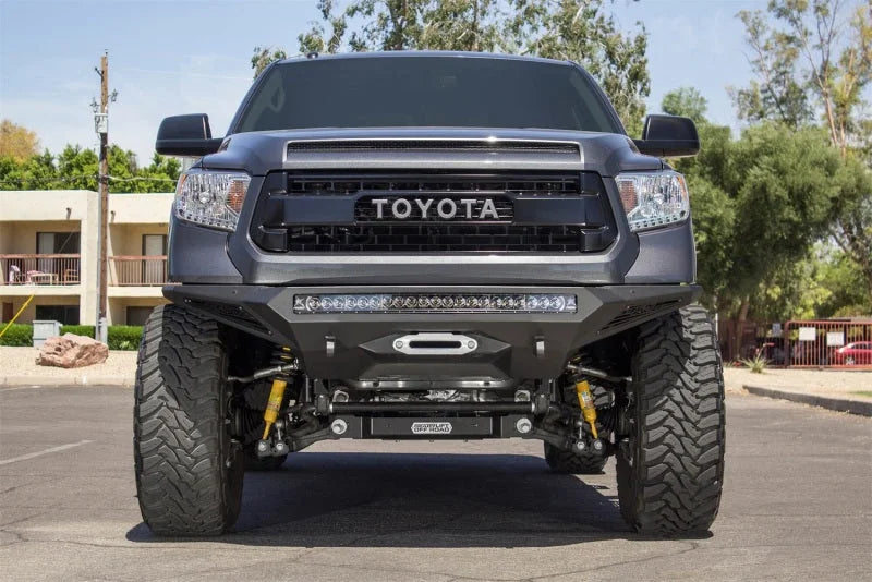 Addictive Desert Designs 2014+ Toyota Tundra Stealth Fighter Front Bumper w/Winch Mount & Sensors - Additional View 6