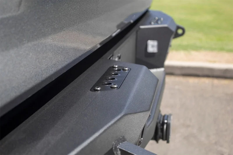 Addictive Desert Designs 2014+ Toyota Tundra Stealth Fighter Rear Bumper w/ Backup Sensor Cutouts - Installation View