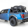 Load image into Gallery viewer, Addictive Desert Designs 2015+ Ford F-150 Overlander Chase Rack w/ 3rd Brake Light - Hammer Black - Additional View 5