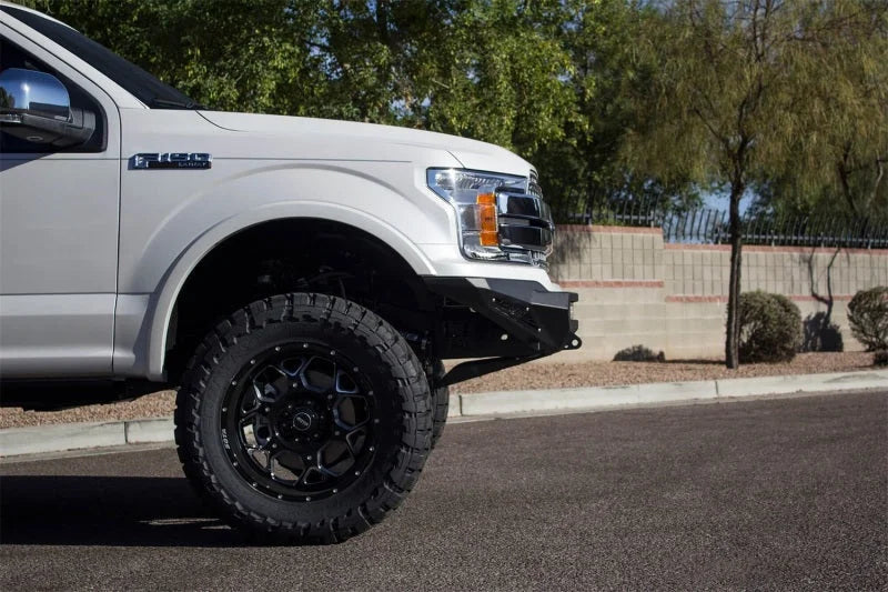 Addictive Desert Designs 2018 Ford F-150 Stealth Fighter Front Bumper - Installation View