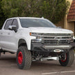 Load image into Gallery viewer, Addictive Desert Designs 2019 Chevrolet Silverado 1500 SF Front Bumper w/ Winch Mount&amp;Sensor Cutout - Main Product View