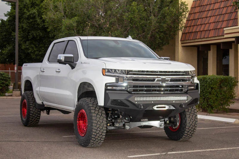 Addictive Desert Designs 2019 Chevrolet Silverado 1500 SF Front Bumper w/ Winch Mount&Sensor Cutout - Main Product View