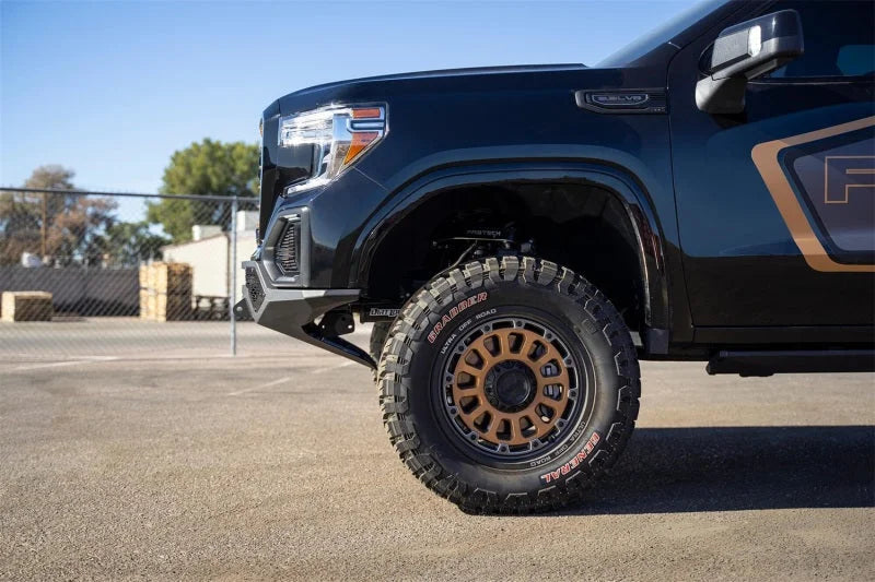 Addictive Desert Designs 2019 GMC Sierra 1500 SF Front Bumper w/ Winch Mount&Sensor Cutout - Side View