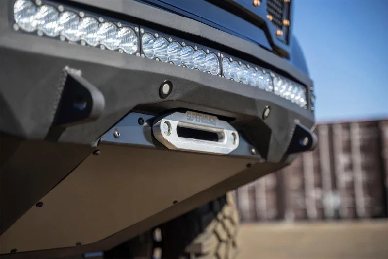 Addictive Desert Designs 2019 GMC Sierra 1500 SF Front Bumper w/ Winch Mount&Sensor Cutout - Installation View