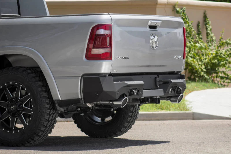 Addictive Desert Designs 2019 Ram 1500 Hammer Stealth Fighter Rear Bumper w/ 6 Sensor Cutouts - Main Product View
