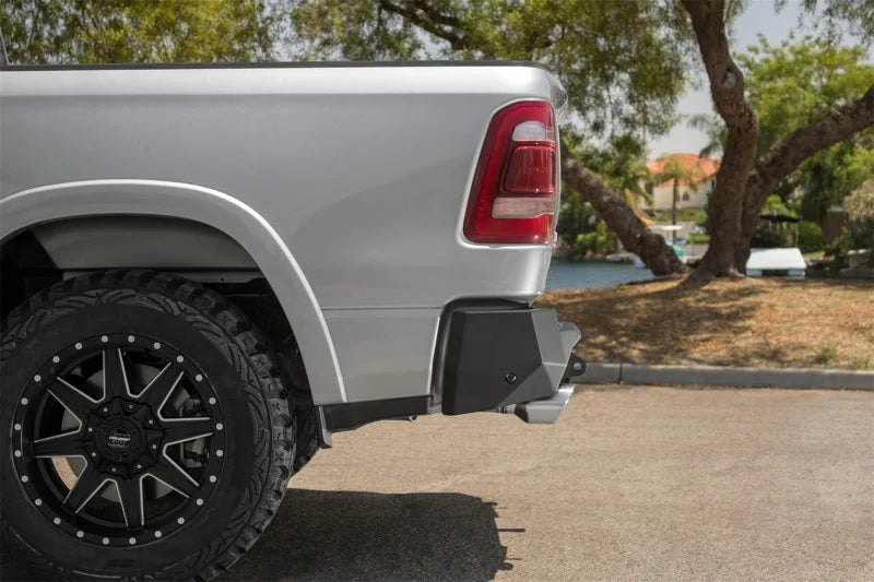 Addictive Desert Designs 2019 Ram 1500 Hammer Stealth Fighter Rear Bumper w/ 6 Sensor Cutouts - Back View