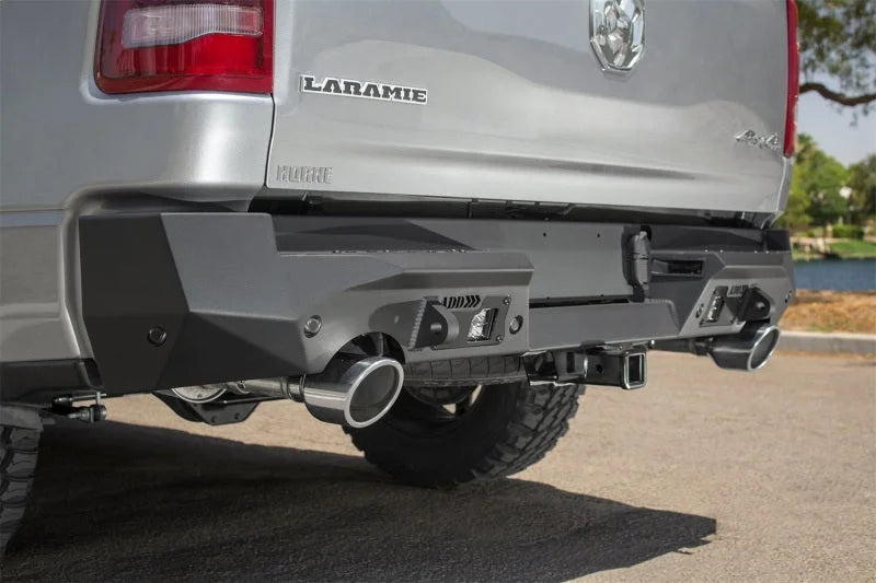 Addictive Desert Designs 2019 Ram 1500 Hammer Stealth Fighter Rear Bumper w/ 6 Sensor Cutouts - Additional View 5