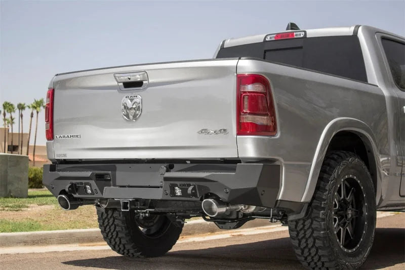 Addictive Desert Designs 2019 Ram 1500 Hammer Stealth Fighter Rear Bumper w/ 6 Sensor Cutouts - Additional View 6