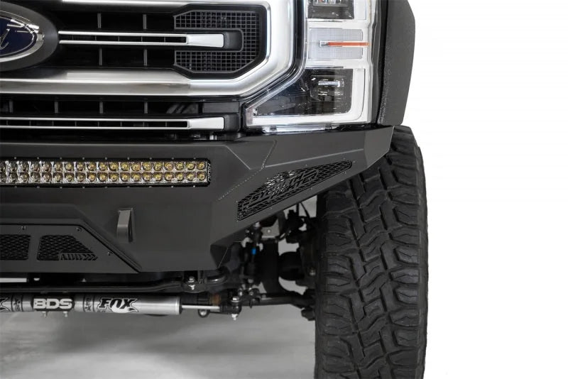 Addictive Desert Designs 2020 Ford Super Duty Stealth Fighter Front Bumper - Side View