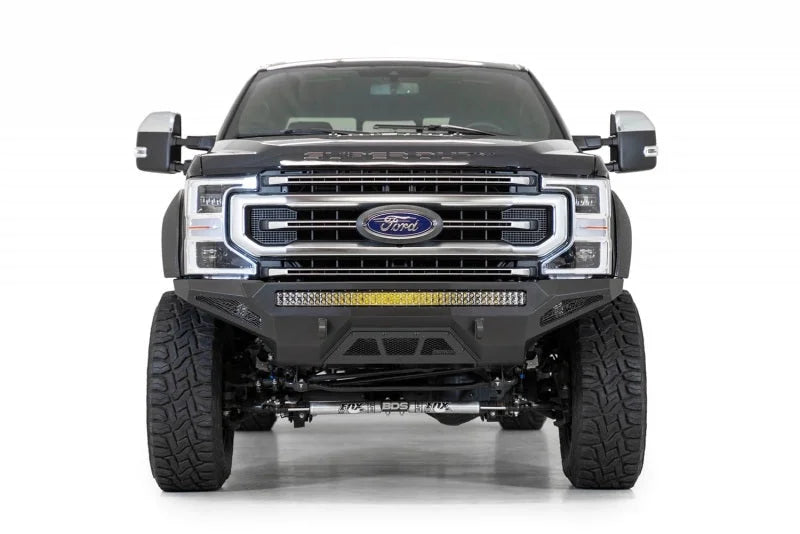 Addictive Desert Designs 2020 Ford Super Duty Stealth Fighter Front Bumper - Installation View