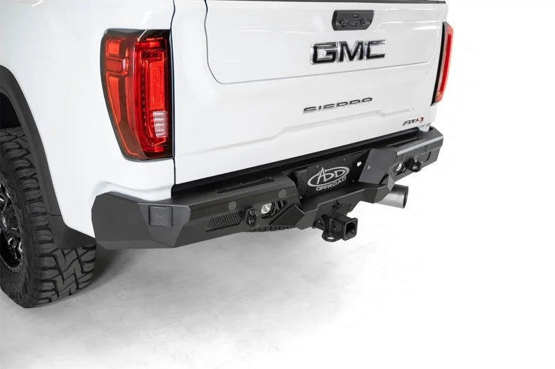 Addictive Desert Designs 2020 GM Sierra/Silverado 2500 Bomber HD Rear Bumper w/ Blind Spot Mounts - Side View