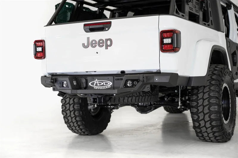 Addictive Desert Designs 2020 Jeep Gladiator JT Stealth Fighter Rear Bumper - Installation View