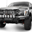 Load image into Gallery viewer, Addictive Desert Designs 2021-2024 Ford F-150 Raptor Race Series Front Bumper Light Hoop - Back View
