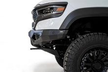 Load image into Gallery viewer, Addictive Desert Designs 2021 Dodge RAM 1500 TRX Bomber Front Bumper (Baja) - Installation View