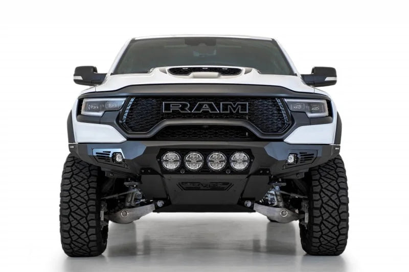 Addictive Desert Designs 2021 Dodge RAM 1500 TRX Bomber Front Bumper (Rigid) - Back View
