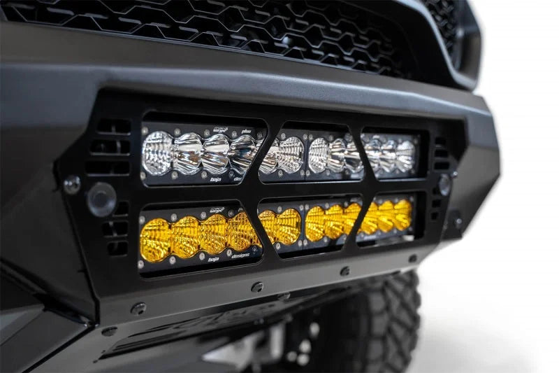 Addictive Desert Designs 2021 Dodge RAM 1500 TRX Bomber Front Bumper (20in Lights) - Side View