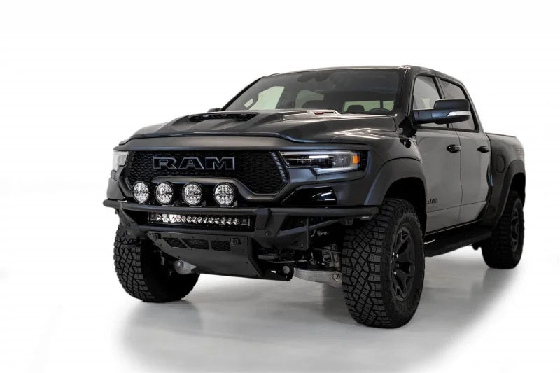 Addictive Desert Designs 2021 Dodge RAM 1500 TRX PRO Bolt-On Front Bumper w/ Sensors - Back View