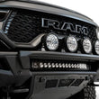 Load image into Gallery viewer, Addictive Desert Designs 2021 Dodge RAM 1500 TRX PRO Bolt-On Front Bumper w/ Sensors - Installation View