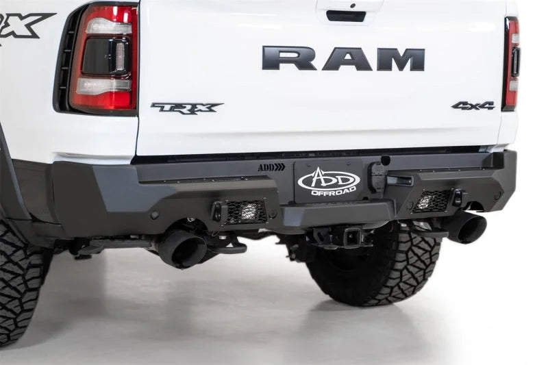 Addictive Desert Designs 2021 Dodge RAM 1500 TRX Stealth Fighter Rear Bumper - Hammer Black - Main Product View