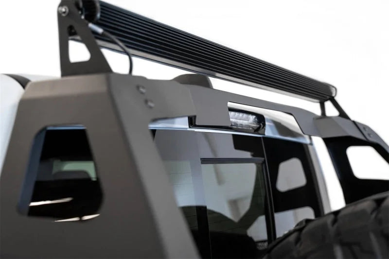 Addictive Desert Designs 2021 Dodge Ram 1500 TRX Stealth Fighter Chase Rack - Hammer Black - Back View