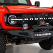 Load image into Gallery viewer, Addictive Desert Designs 2021+ Ford Bronco Rock Fighter Front Bumper - Hammer Black - Side View