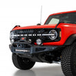 Load image into Gallery viewer, Addictive Desert Designs 2021+ Ford Bronco Rock Fighter Front Bumper - Hammer Black - Back View