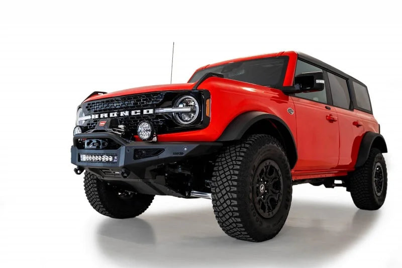 Addictive Desert Designs 2021+ Ford Bronco Rock Fighter Front Bumper - Hammer Black - Additional View 5