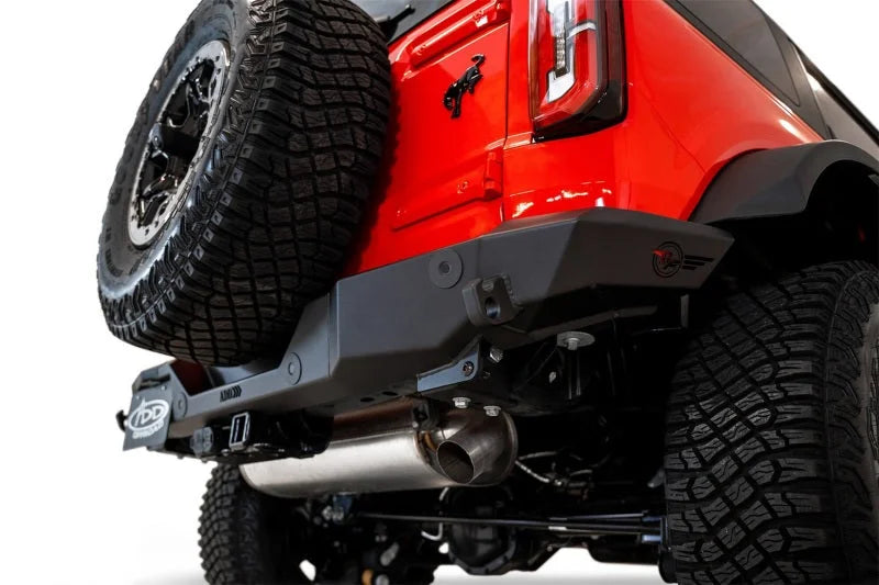 Addictive Desert Designs 2021+ Ford Bronco Rock Fighter Rear Bumper - Hammer Black - Additional View 6