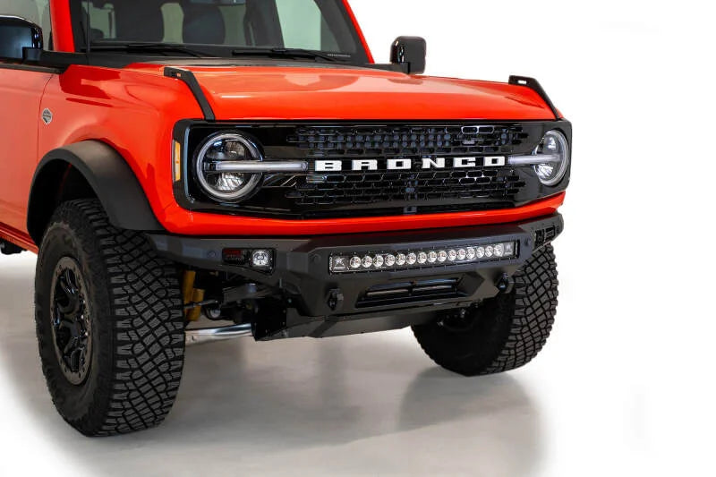 Addictive Desert Designs 2021+ Ford Bronco Stealth Fighter Front Bumper w/ Winch Mount - Main Product View