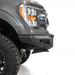 Load image into Gallery viewer, Addictive Desert Designs 2021 Ford F-150 HoneyBadger Front Bumper w/ Top Hoop - Back View