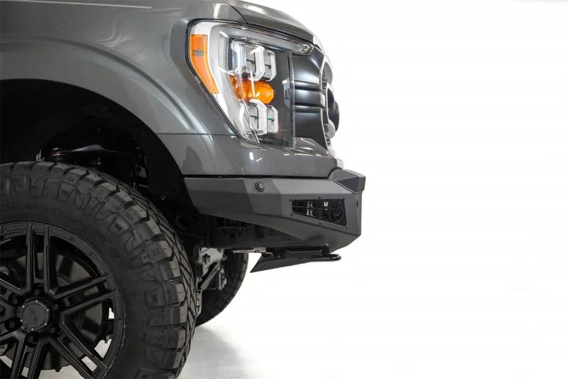 Addictive Desert Designs 2021 Ford F-150 HoneyBadger Front Bumper w/ Top Hoop - Back View