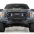 Load image into Gallery viewer, Addictive Desert Designs 2021 Ford F-150 HoneyBadger Front Bumper w/o Top Hoop - Back View