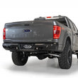 Load image into Gallery viewer, Addictive Desert Designs 2021 Ford F-150 Stealth Fighter Rear Bumper w/ Back up Sensors - Back View
