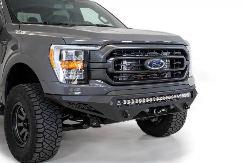 Addictive Desert Designs 2021 Ford F-150 Stealth Fighter Winch Front Bumper - Installation View