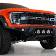 Load image into Gallery viewer, Addictive Desert Designs 2021+ Ford Raptor Bomber Front Bumper w/ 3 Baja Designs LP6 Light Mounts - Main Product View