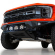 Load image into Gallery viewer, Addictive Desert Designs 2021+ Ford Raptor Bomber Front Bumper w/ 3 Baja Designs LP6 Light Mounts - Side View