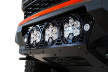 Load image into Gallery viewer, Addictive Desert Designs 2021+ Ford Raptor Bomber Front Bumper w/ 3 Baja Designs LP6 Light Mounts - Additional View 6