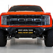 Load image into Gallery viewer, Addictive Desert Designs 2021+ Ford Raptor Bomber Front Bumper w/ Dual 20IN LED Mounts - Installation View